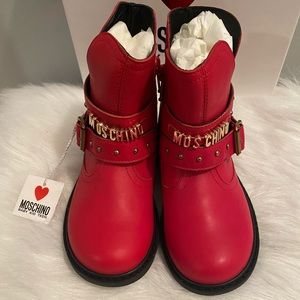 HOST PICK‼️Moschino Kid Rosso Fashion Boot
